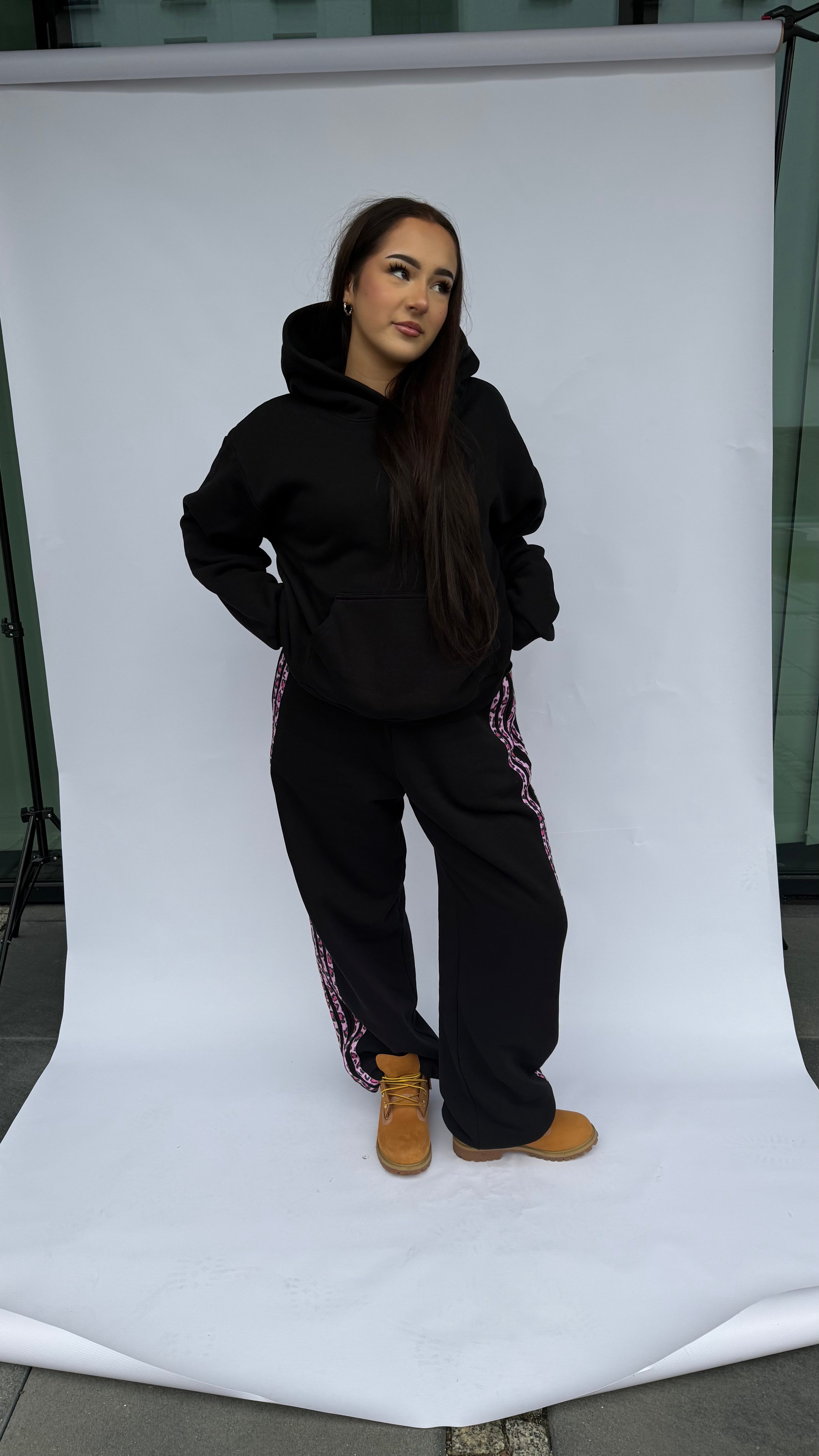 BLUZA BLACK PANTHER STRIPES LOOSE MODE PRE-MADE